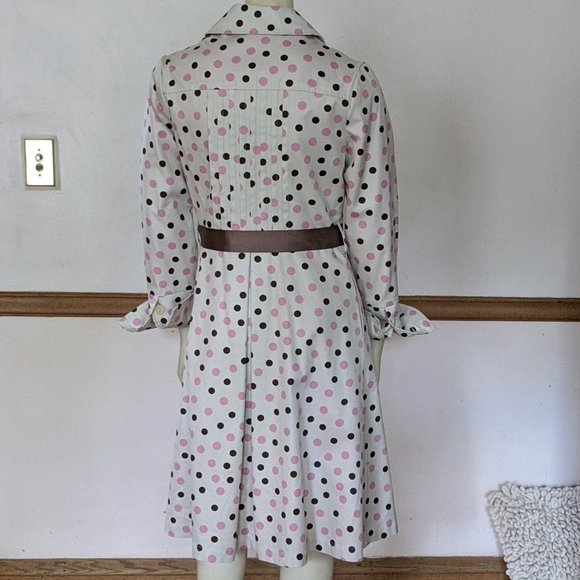 Calvin Tran Polka Dot Trench Coat - Picture 5 of 9